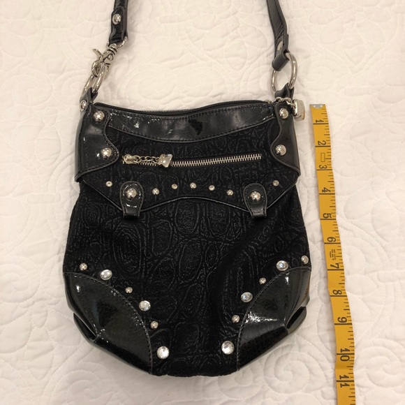 Kathy Van Zeeland Bags Kathy Van Zeeland Black Studded Crossbody